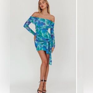 Selfie Leslie Dangerous Mesh Mini Dress